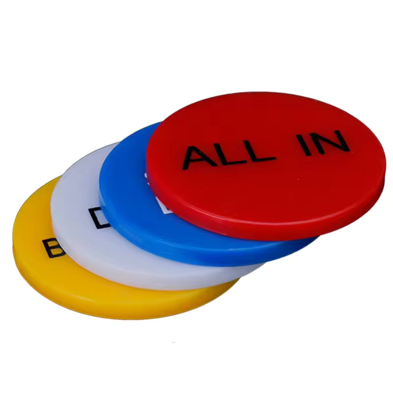 Small Blind, Big Blind, All In and Dealer Buttons for Poker