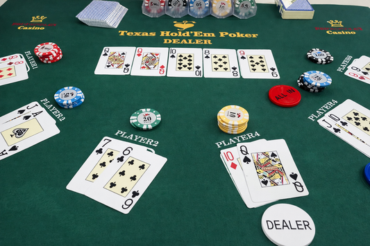 Poker Mat 90cm x 60cm Casino Felt Cloth with Non-Slip Backing