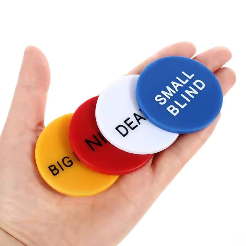 Small Blind, Big Blind, All In and Dealer Buttons for Poker