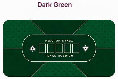 120cm x 60cm Folding Texas Hold'em Poker Mat 6 Players