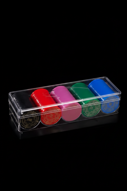 Durable Clear Poker Chip Tray - Maximum Capacity of 100 Chips