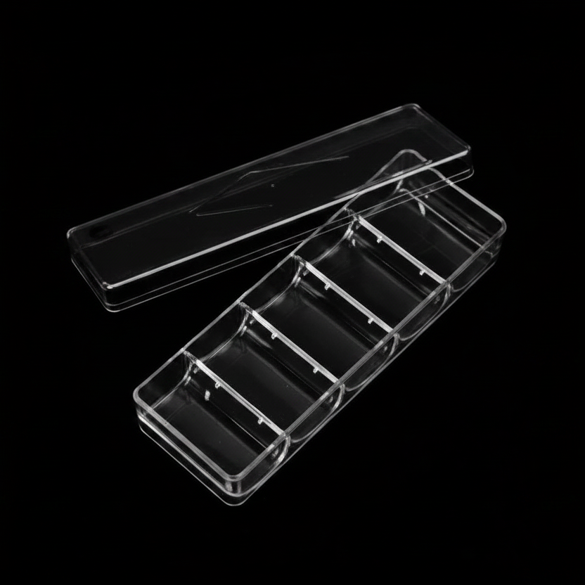 Durable Clear Poker Chip Tray - Maximum Capacity of 100 Chips
